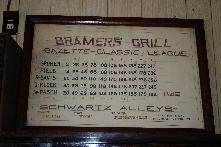 Bramer's bowling team information from Dec. 1940