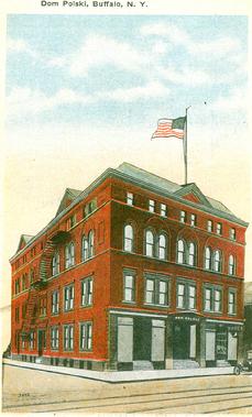 1081 Broadway: Dom Polski, Vintage postcard view