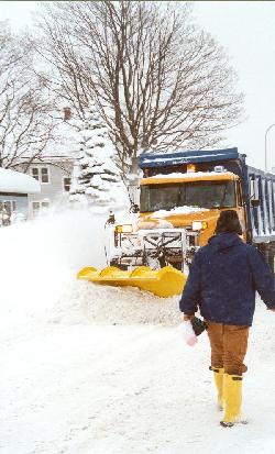Buffalo plow digs out Abbott Road in South Buffalo during a 2001 storm.
