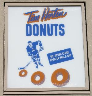 Tim Horton's #1 feature a replica of the original 1964 sign