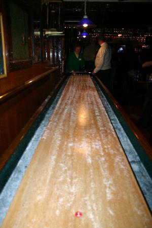 One of the last remaining Bar shuffleboards in Buffalo can be found at Talty's