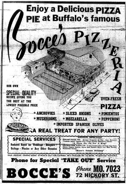 This ad is from 1956 and ran in Buffalo's Polish daily paper, Dziennik Dla Wszystkich. Note the bottom of the ad that is in Polish