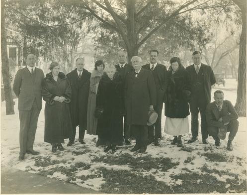 Members of the Hyde Family. At center is Mentholatum founder A. A. Hyde and his wife Ida Elizabeth Todd.