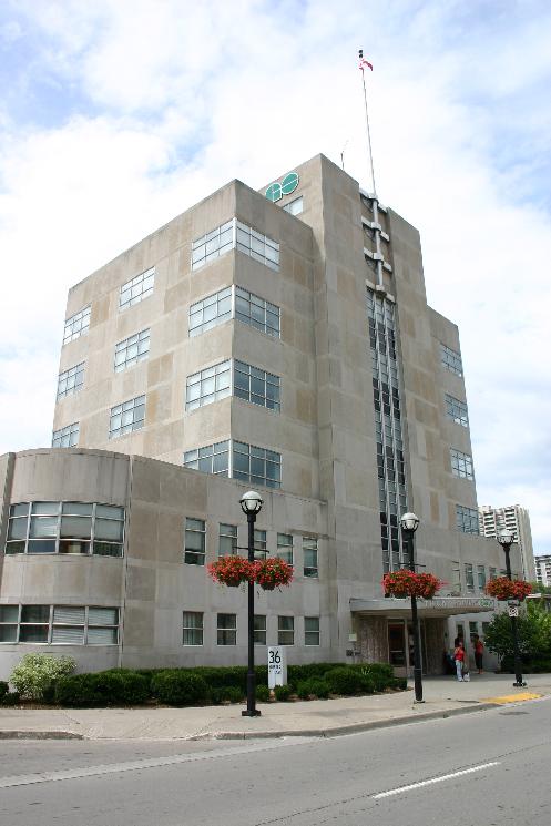 A rare example of an Art Moderne public building with curved forms, polished metals and machined detailing throughout.  TH & B  retirees operate a  railway on the mezzanine level and offer first hand experience about Hamilton train history.  Interpretative panels highlight the architecture and re-construction of this landmark downtown building.
