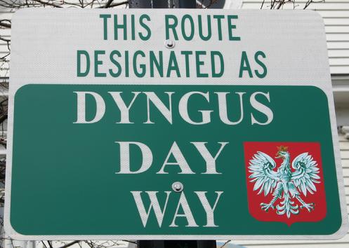 DID YOU KNOW? In 2010, the City of Buffalo named the stretch of Fillmore Avenue between Peckham and Broadway as Dyngus Day Way. This sign can be found in front of the Adam Mickiewicz Library.