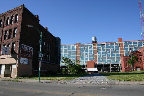 Former neighborhood of Big Joe's (2007); Larkin @ Exchange Building is just behind