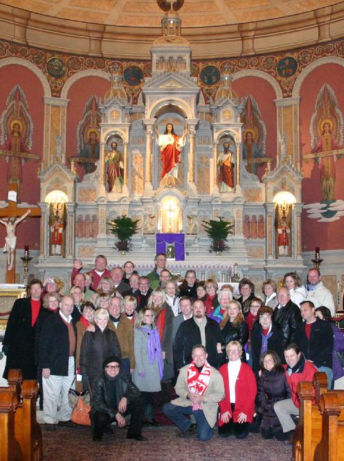 Forgotten Buffalo's "Polish Tavern Christmas" tour stops at Corpus Christi Church in the Historic Polonia District.