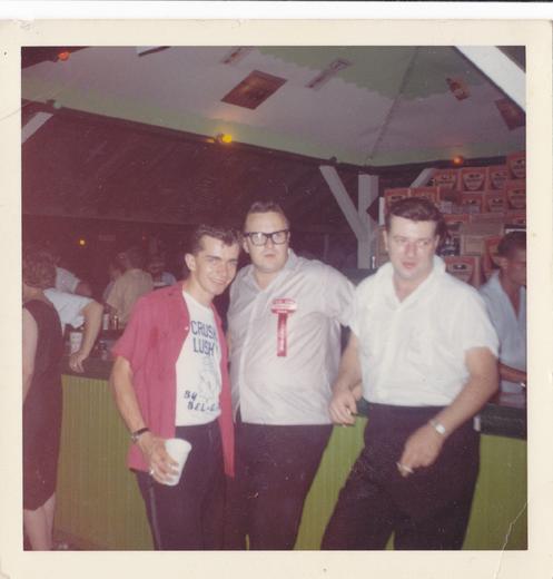 Richie Sendra, Eddie Blazonczyk and Chet Kowalkowski at an unnamed Buffalo Lawn Fete