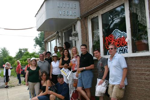 June 2010: What happens in Lackawanna, Stays in Lackawanna. Forgotten Buffalo's Steel Mills, Wind Mills & Gin Mills tour stops at Little Vegas.